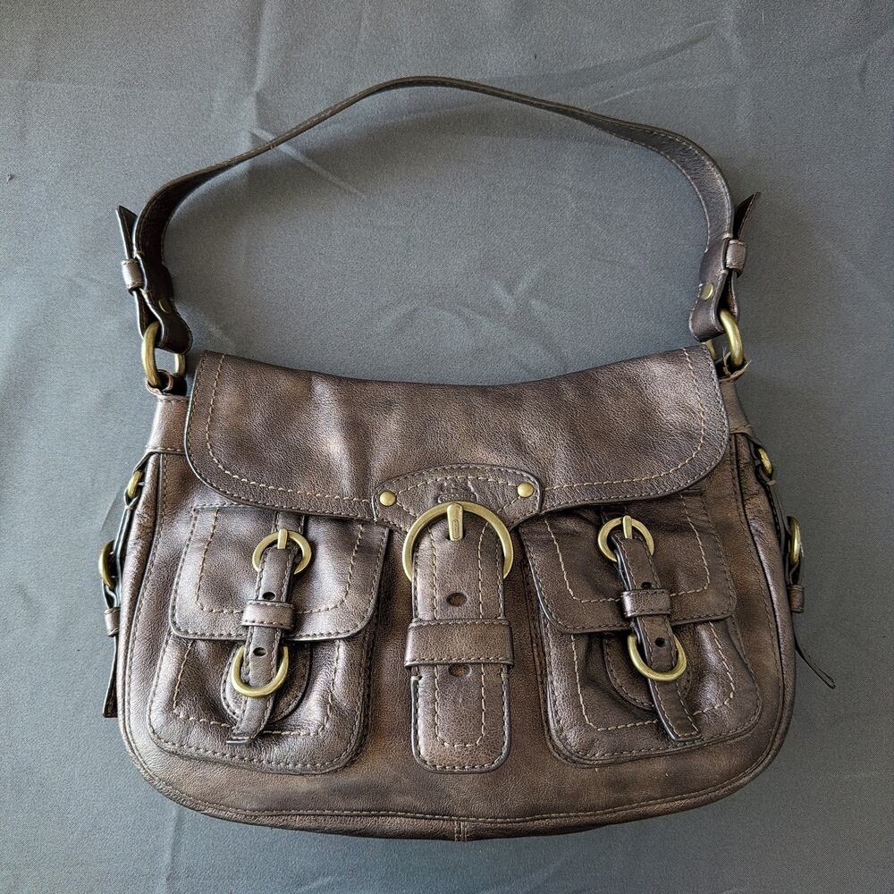 Vintage Coach 12654 Legacy Garcia Metallic Leather Hobo Bag